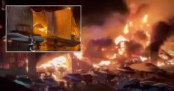 Huge fire engulfs Marbella marina as boats catch fire