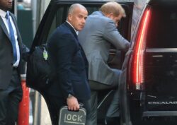 Harry beefs up security personnel and is seen with armed guard after revealing Taliban ‘kills’