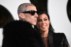 Travis Barker appears to get permanent tribute to wife Kourtney Kardashian with tattoo of her eyes