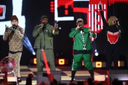 Black Eyed Peas support LGBTQ+ community with rainbow armbands for performance in Poland – despite backlash from politicians