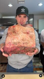 Brooklyn Beckham’s take on a ‘Michelin-style’ Sunday roast has fans divided over ‘raw’ beef