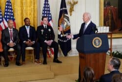 Joe Biden marks second anniversary of Capitol riot with awards for ‘heroes’