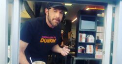 Ben Affleck puts in shift at Dunkin’ Donuts and shocks coffee buyers as he takes orders at drive-through window 