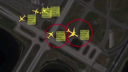 Plane came terrifyingly close to crashing when jet taxied into path another taking off