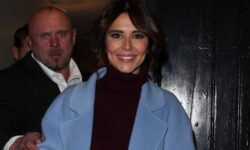 Cheryl can’t stop smiling as she slips out theatre backdoor following rave reviews for 2:22 A Ghost Story debut