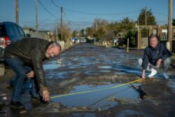 Road is so blighted with potholes delivery drivers refuse to go down it