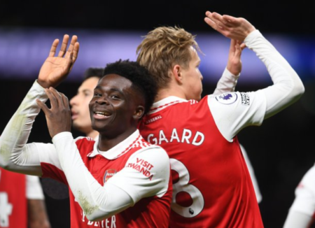 Martin Odegaard explains new basketball goal celebration with Arsenal teammate Bukayo Saka