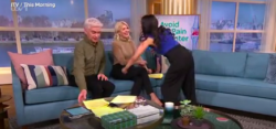 Holly Willoughby and Phillip Schofield erupt into laughter after guest walks off abruptly on chaotic This Morning segment