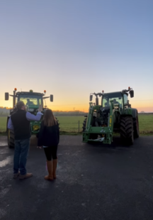 Clarkson’s Farm star Kaleb Cooper ropes in tractors for ‘best ever’ gender reveal