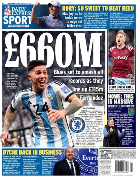 Express Sport – Blues to smash all records: £660M