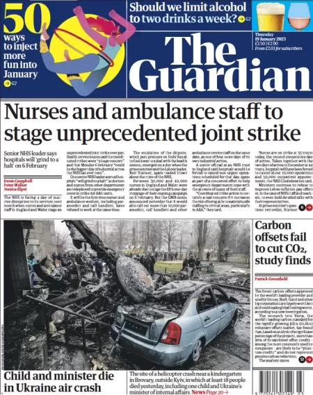 The Guardian – Nurse and ambulance staff to stage strike 