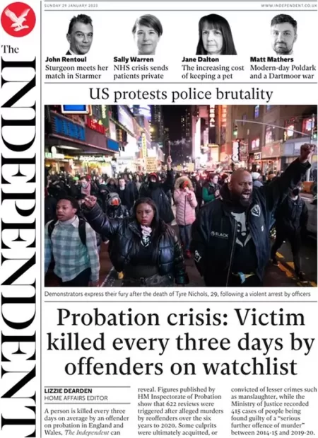 The Independent – Victim killed every three days by offenders on watchlist 