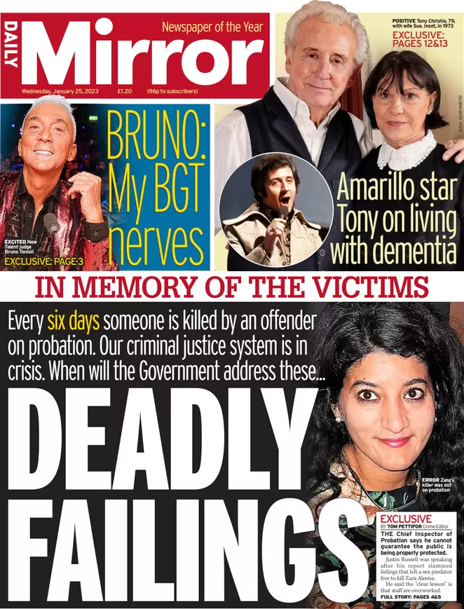 Daily Mirror - Deadly failings