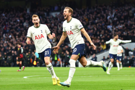 Historic Harry Kane goal sees Tottenham beat Man City to delight Arsenal