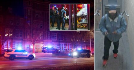 Gunman kills three and injures five after opening fire at US university