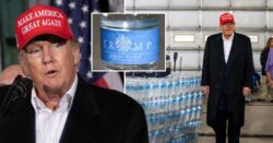 Donald Trump delivers his own brand bottled water to Ohio town hit by toxic train derailment