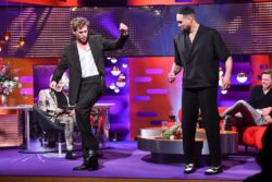 Austin Butler shows off stylish Elvis move to Diversity’s Ashley Banjo