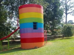 Rainbow tower removed from playground after parents claim it’s ‘satanic’