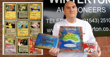 Dad who spent years collecting rare trading cards to sell them for £250,000