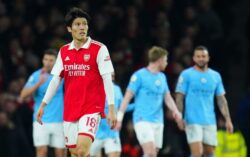 Mikel Arteta speaks out on Takehiro Tomiyasu’s error after Arsenal’s defeat to Manchester City