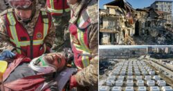 Search for survivors continues as earthquake death toll soars past 45,000