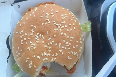 Mum’s anger at McDonald’s after being given McSpicy burger with bite taken out