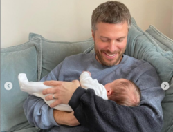 Presenter Rick Edwards welcomes first son with wife Emer Kenny in surprise baby announcement