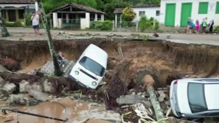 Deadly storms strike Brazilian coast leaving dozens dead 