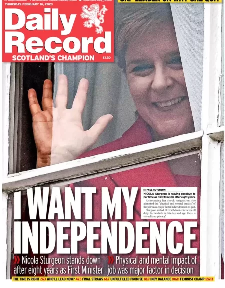 Daily Record – I want my independence 