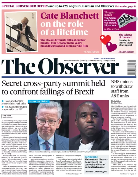 The Observer – Secret cross-party summit held to confront Brexit failings 