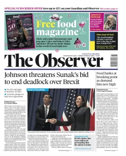 The Observer - Johnson threatens Sunak’s bid to end deadlock over Brexit