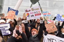 Britain to be plunged into lockdown by the back door today as 500,000 workers strike to bring country to near-standstill