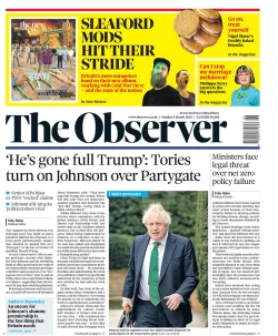 The Observer - ‘He’s gone full Trump’ Tories turn on Johnson over Partygate