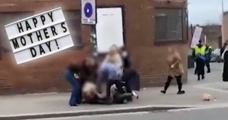 Group of women brawl in street on Mother’s Day