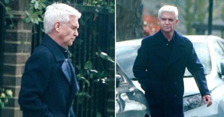 Phillip Schofield looks solemn as he is seen for first time amid brother’s sex offences trial