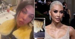 Kourtney Kardashian follows sister Kim Kardashian’s footsteps and goes blonde