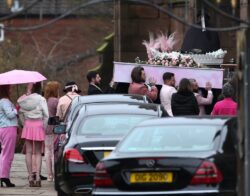 Sea of pink as mourners celebrate life of trans teen Brianna Ghey