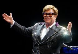 Sir Elton John lands in Liverpool as Farewell Yellow Brick Road tour gets underway in the UK