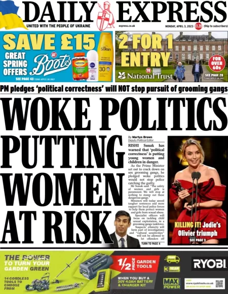 Daily Express – Woke politics putting women at risk 