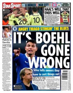 Daily Star Sport – ‘It’s Boehl gone wrong’