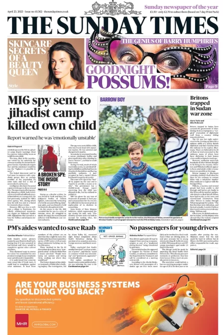 The Sunday Times – MI6 spy sent to jihadist camp killed own child