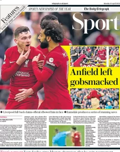 Telegraph Sport – ‘Anfield left gobsmacked’ 