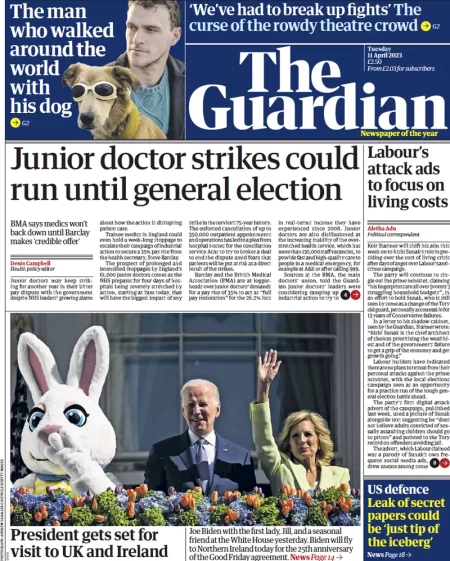 The Guardian – Junior doctors’ strikes could run until general election 