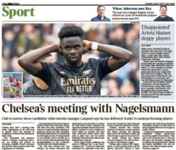 Times Sport – ‘Chelsea’s meeting with Nagelsmann’