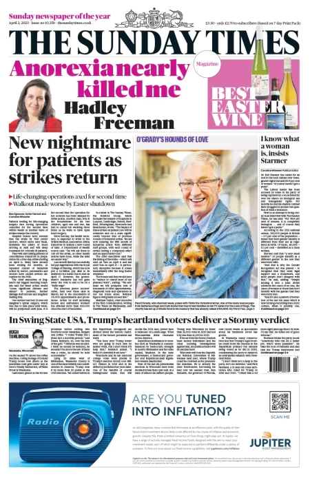 The Sunday Times – New nightmare for patients as strikes return 