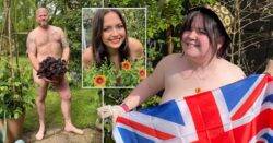 Green thumbs and bare bums: Grinning Brits celebrate World Naked Gardening Day