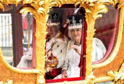 What did the choir actually sing as Queen Camilla entered the coronation?