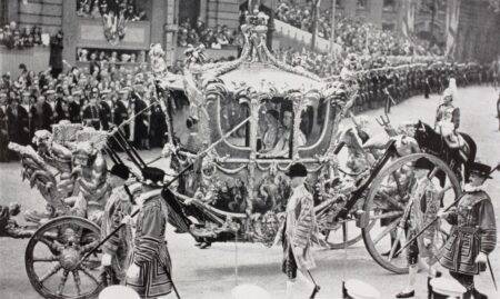Is King Charles III traveling in the same coach Queen Elizabeth II did for her coronation procession?