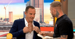 Martin Lewis unbuttons shirt on Good Morning Britain – but assures it’s ‘for a good cause’