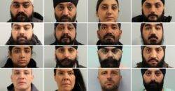 Faces of 16 smugglers who put £42,000,000 in cash on flights to Dubai